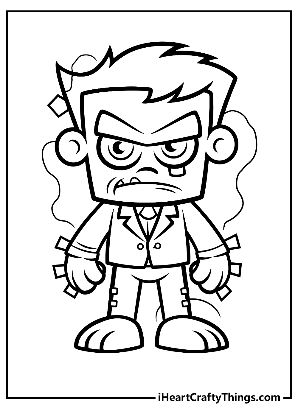 Frankenstein coloring pages free printables