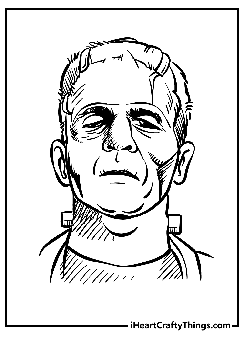 Frankenstein coloring pages free printables