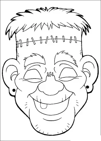 Fun frankenstein coloring pages