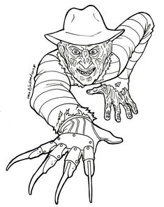 Freddy krueger coloring pages ideas freddy krueger coloring pages horror characters