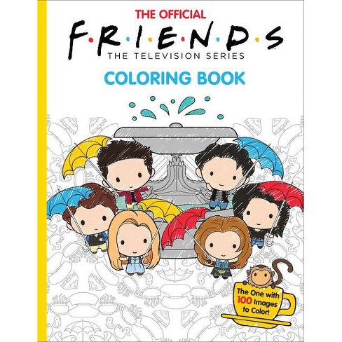 The official friends coloring book media tie