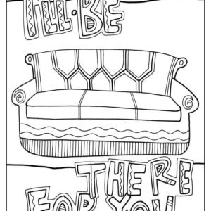 Friends tv show coloring pages printable for free download