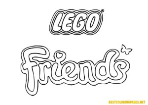 Lego friends coloring pages