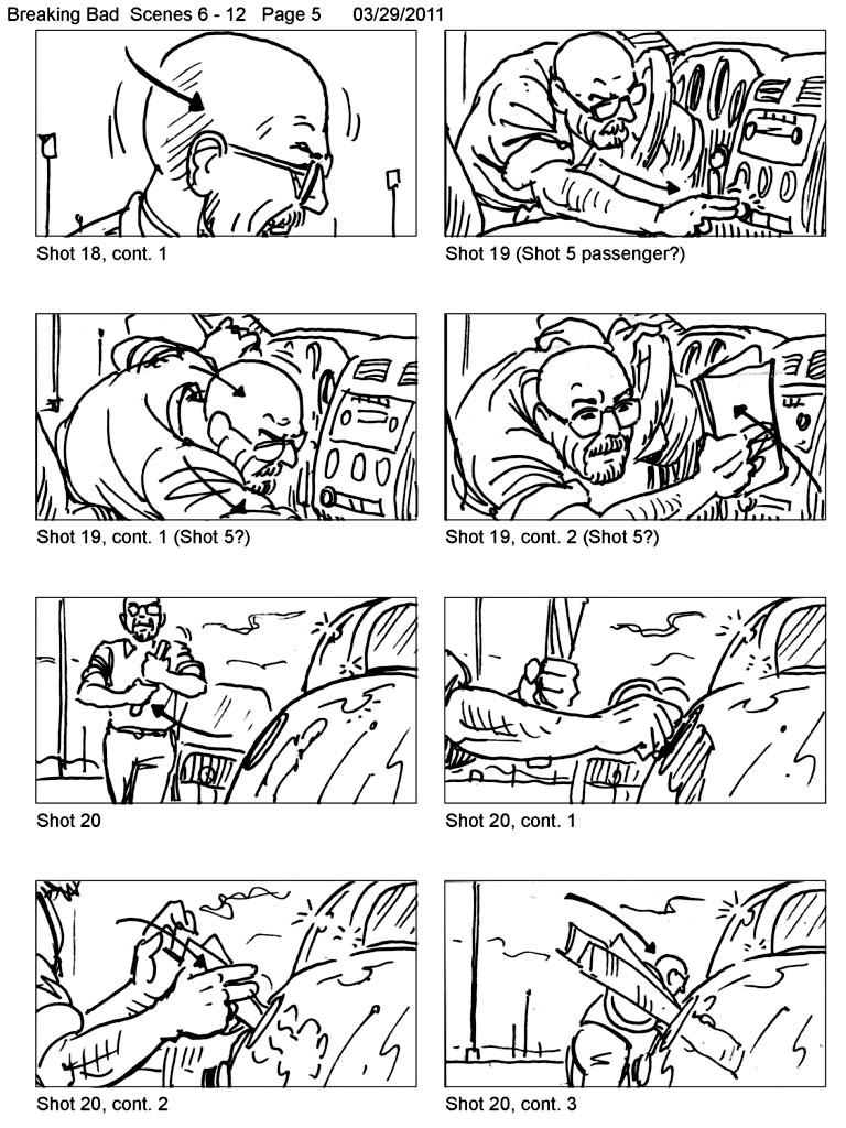 Breaking bad storyboard