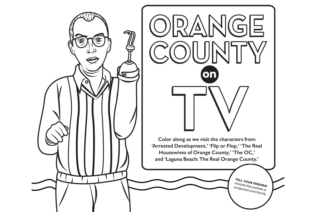 Orange county on tv coloring contest