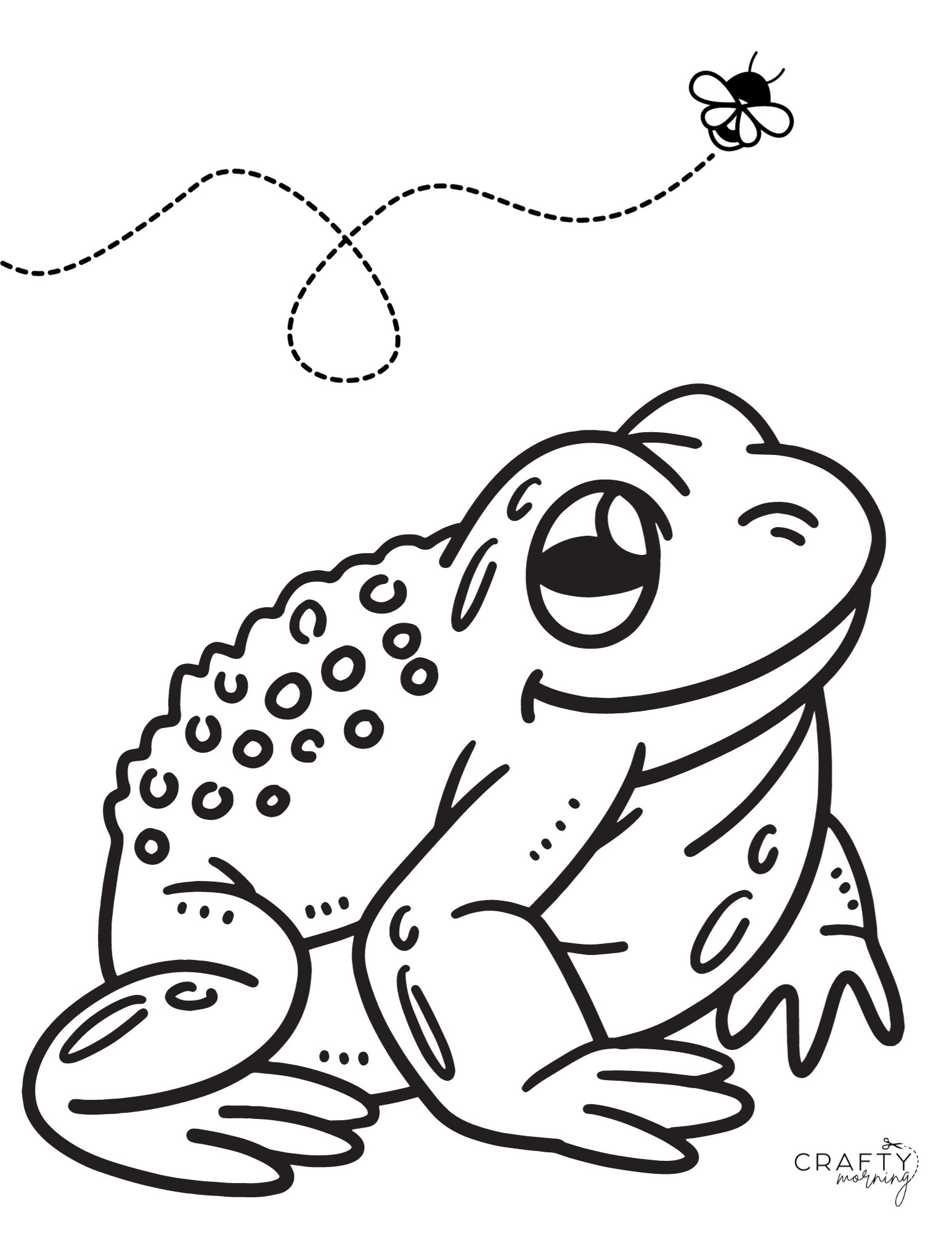 Free frog coloring pages to print