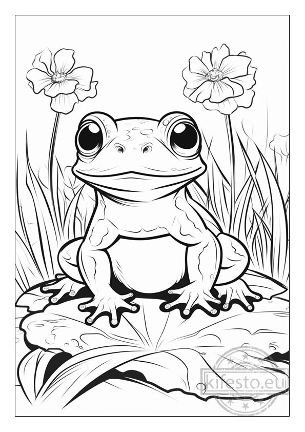 Frog coloring pages printable coloring sheets