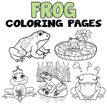 Frog coloring page printable frog coloring pages for children happy frogs