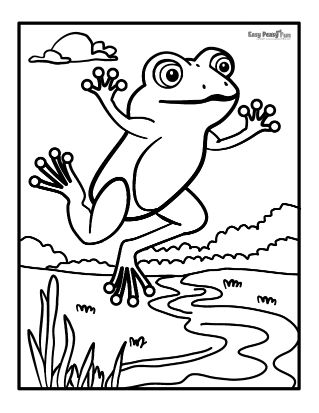 Frog coloring pages â printable coloring pages