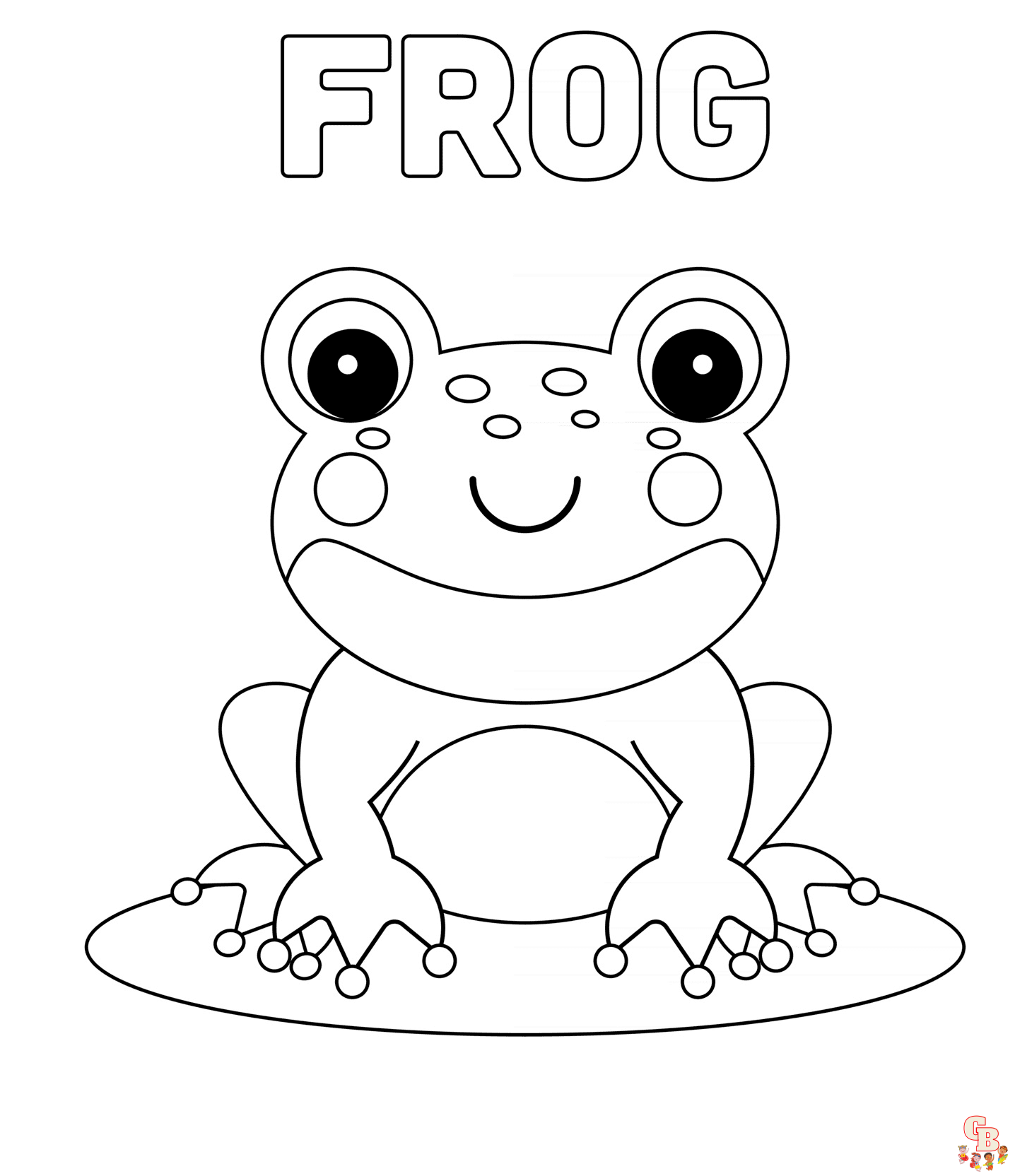 Cute frog coloring pages free printable pages for kids