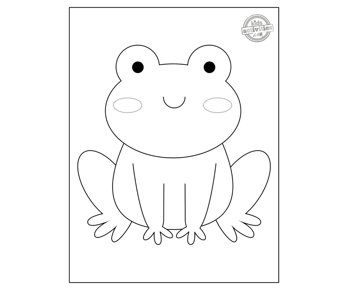 Free printable poison dart frog coloring page kids activities blog