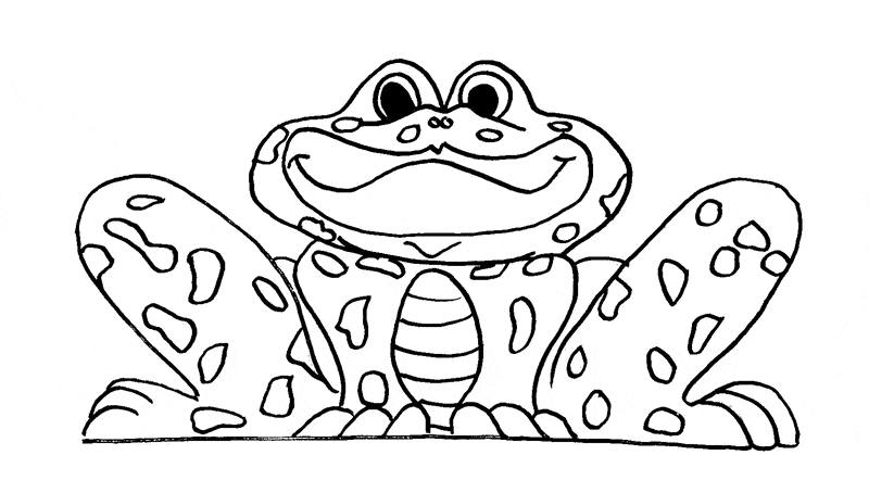 Frog coloring pages drawings