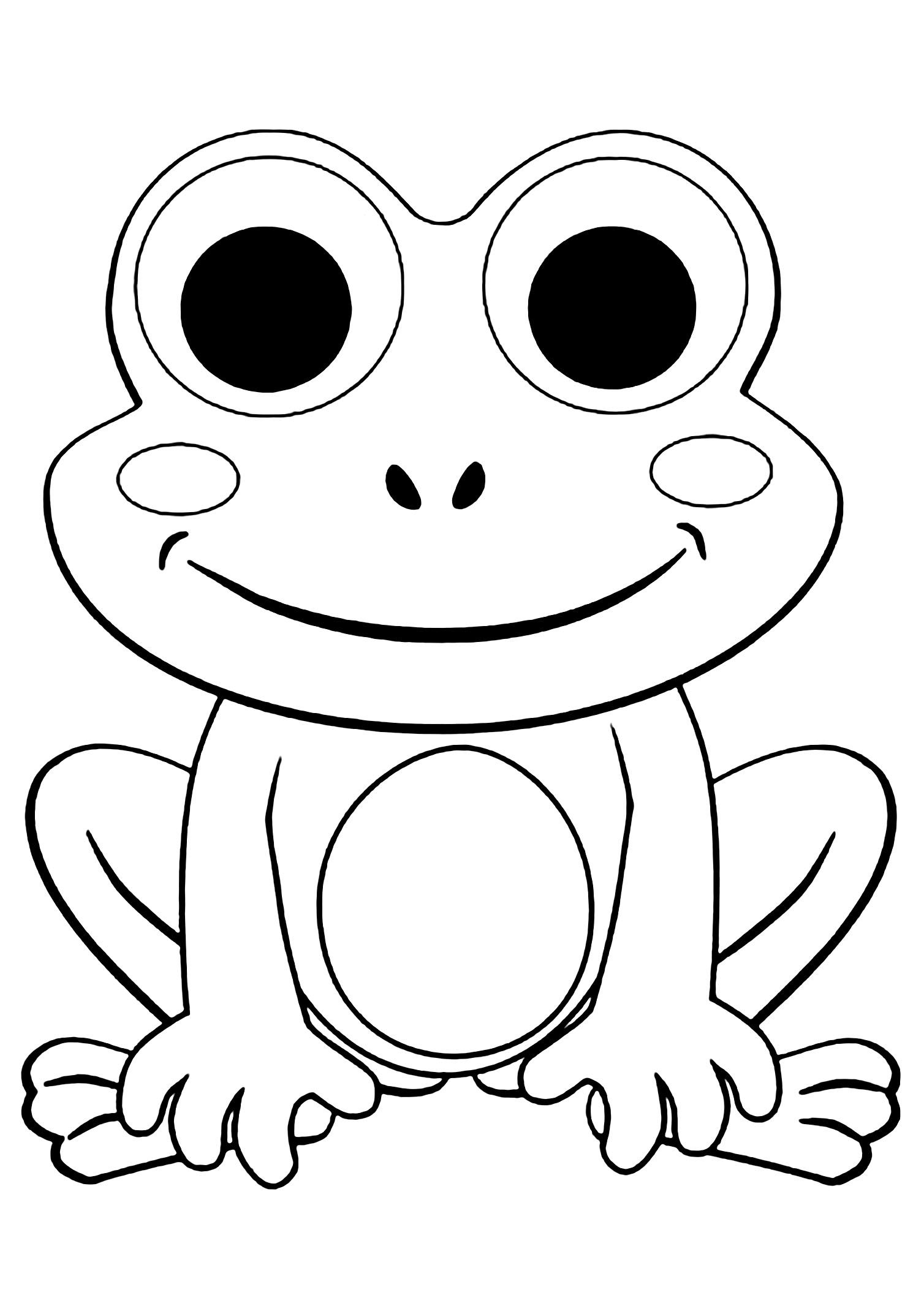 Coloring pages frogs printable