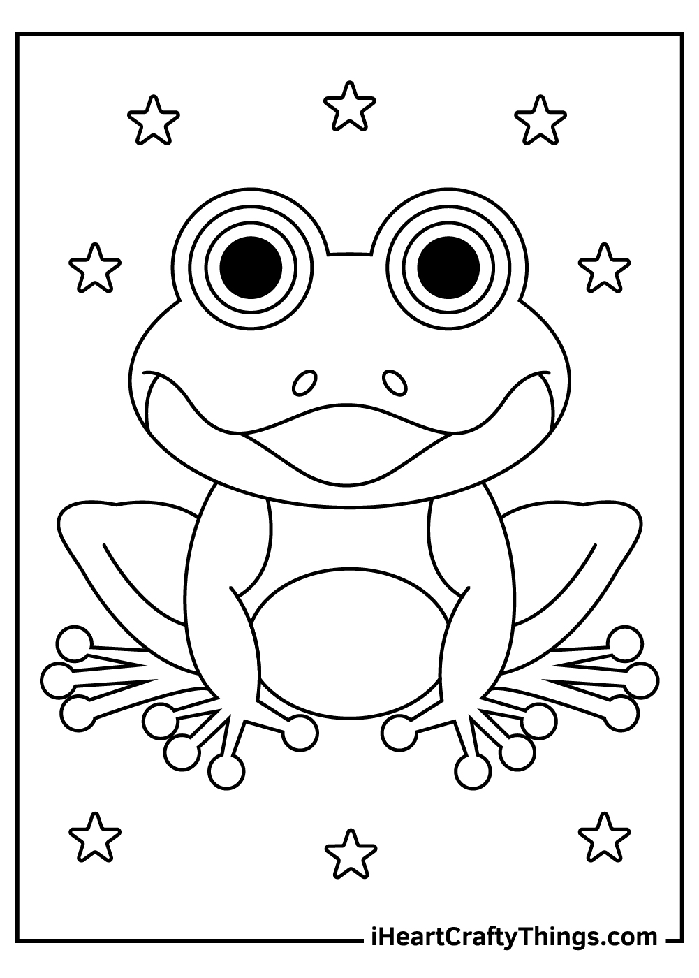Frog coloring pages free printables