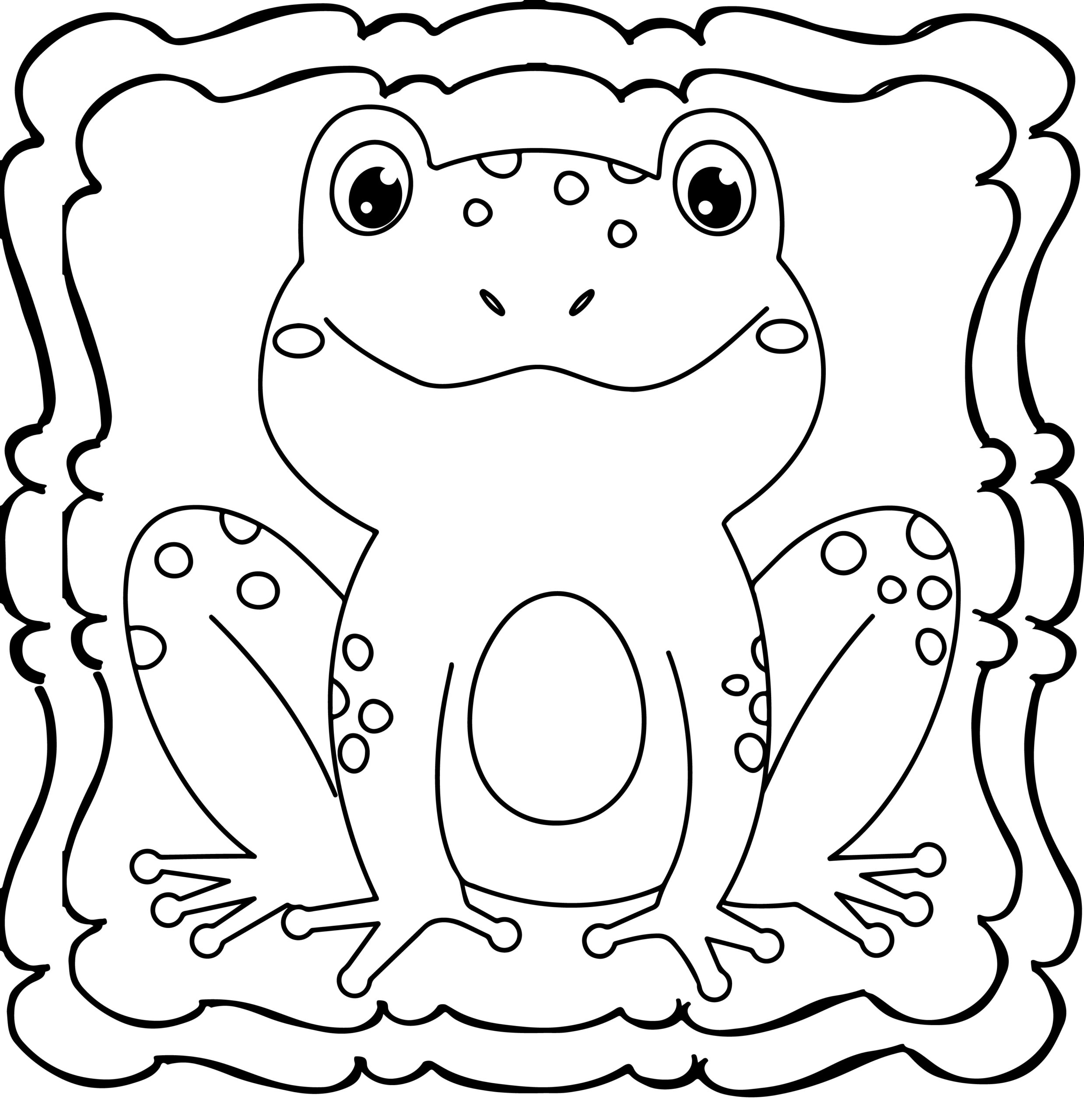 Frog coloring book easy and fun frogs coloring book for kids made by teachers
