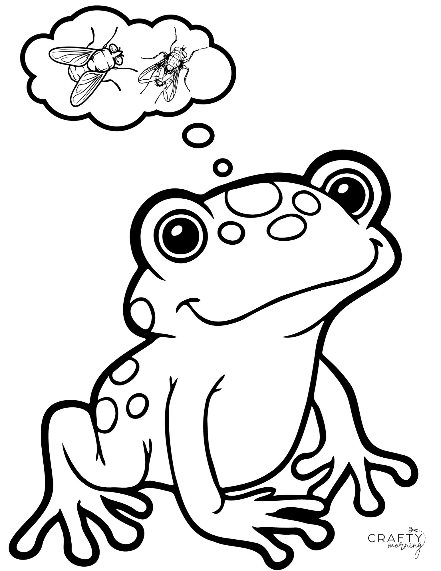 Free frog coloring pages to print