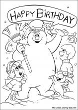 Frosty the snowman coloring pages on coloring