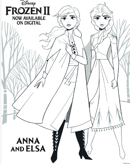 Printable frozen activity and coloring pages