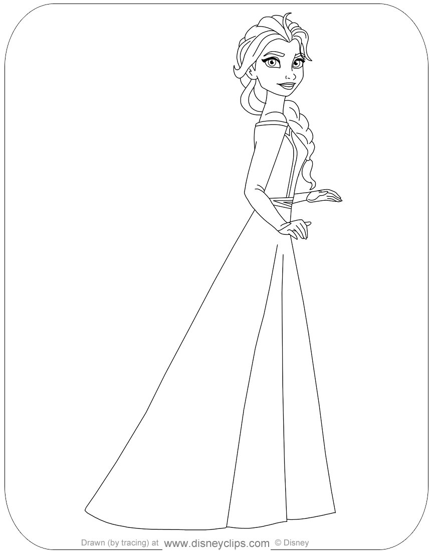 Printable frozen coloring pages