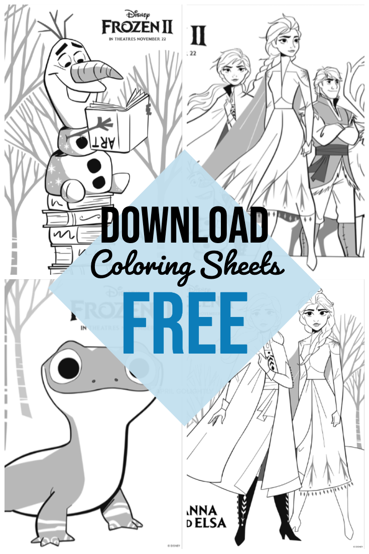 Frozen coloring pages