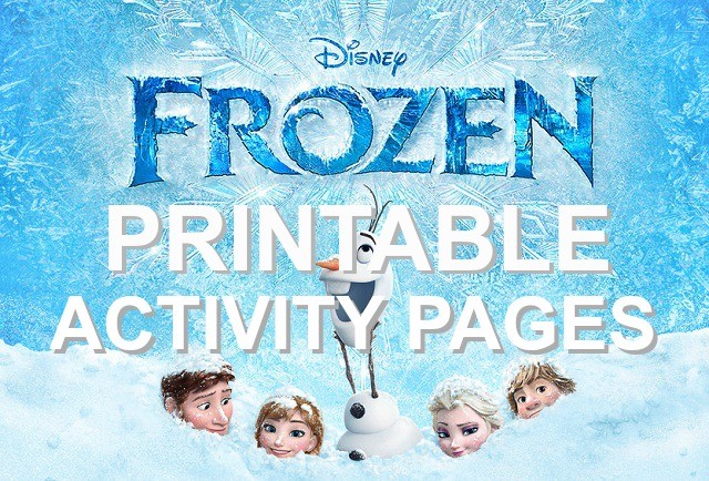 Free disneys frozen printable loring pages activity sheets for kids