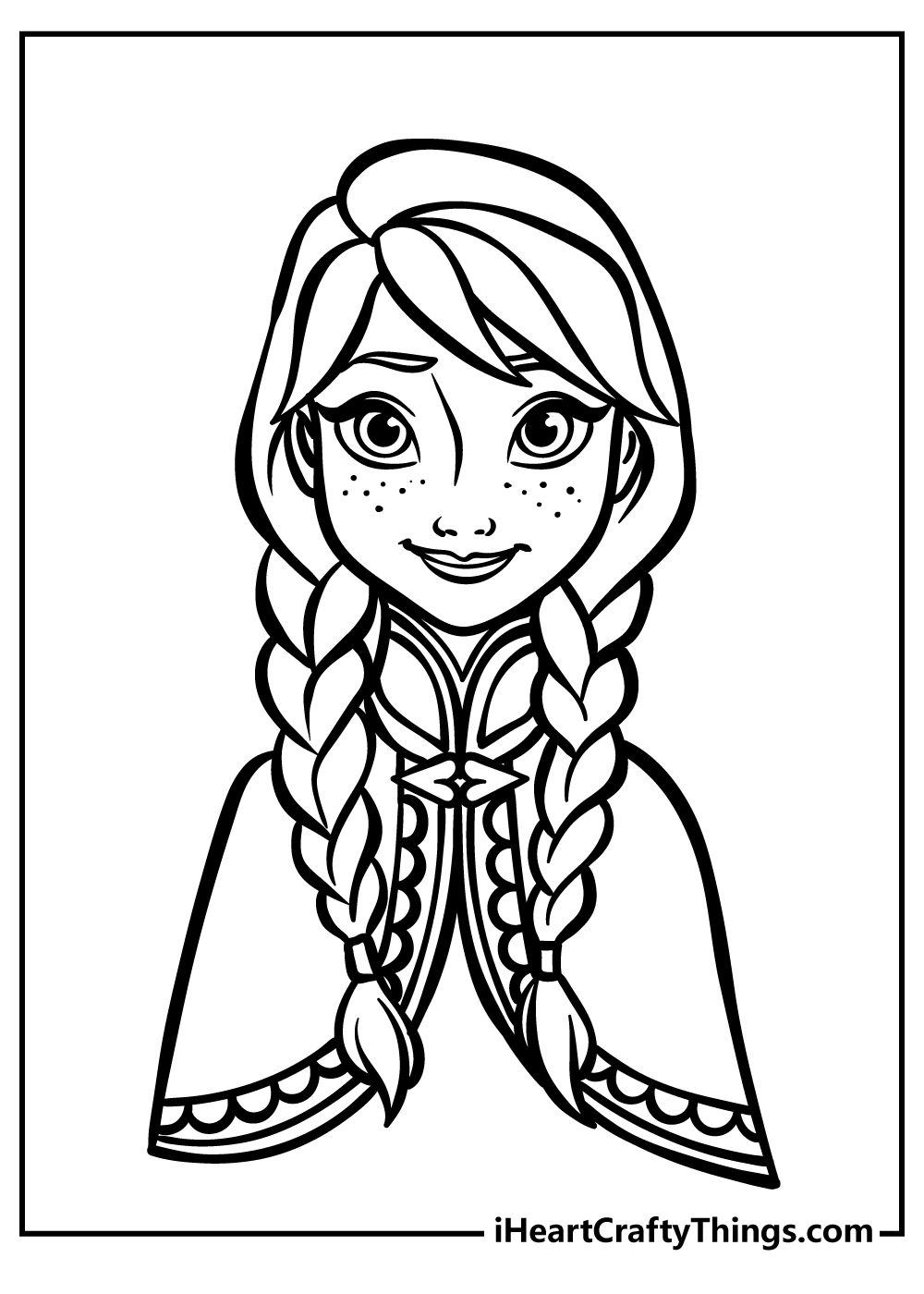 Elsa and anna coloring pages free printables