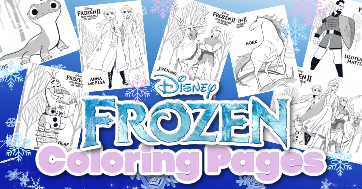 Frozen coloring page free printable