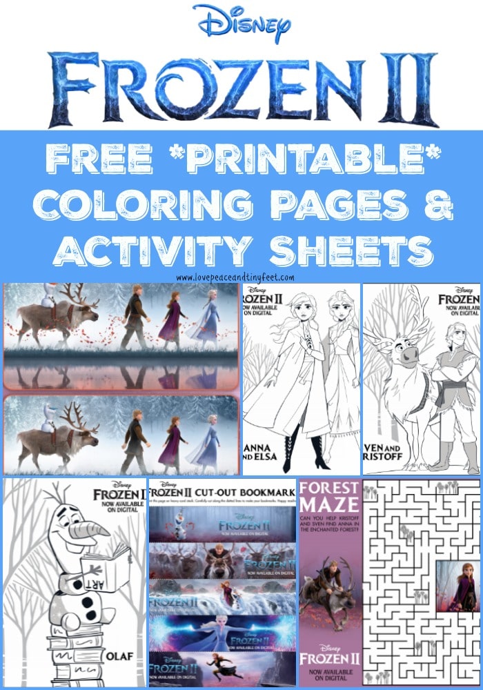 Frozen coloring pages and activities for kids