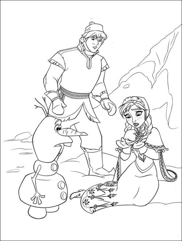 Free printable frozen coloring pages for kids