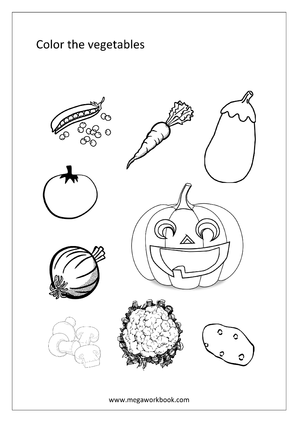 Fruit coloring pages