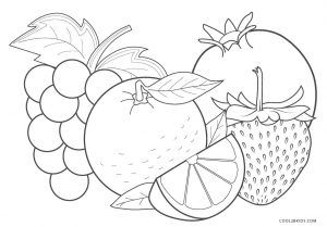 Free printable fruit coloring pages for kids coolbkids fruit coloring pages vegetable coloring pages coloring pages