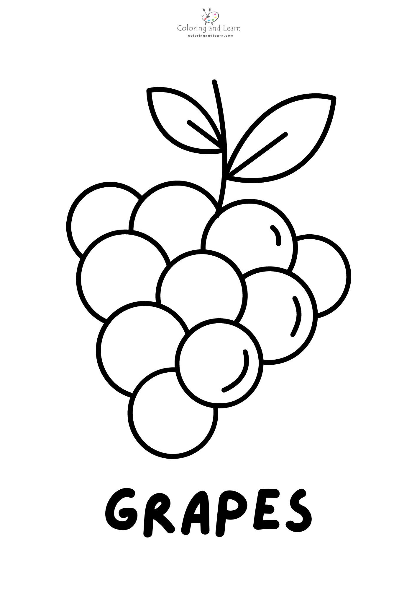 Fruits coloring pages