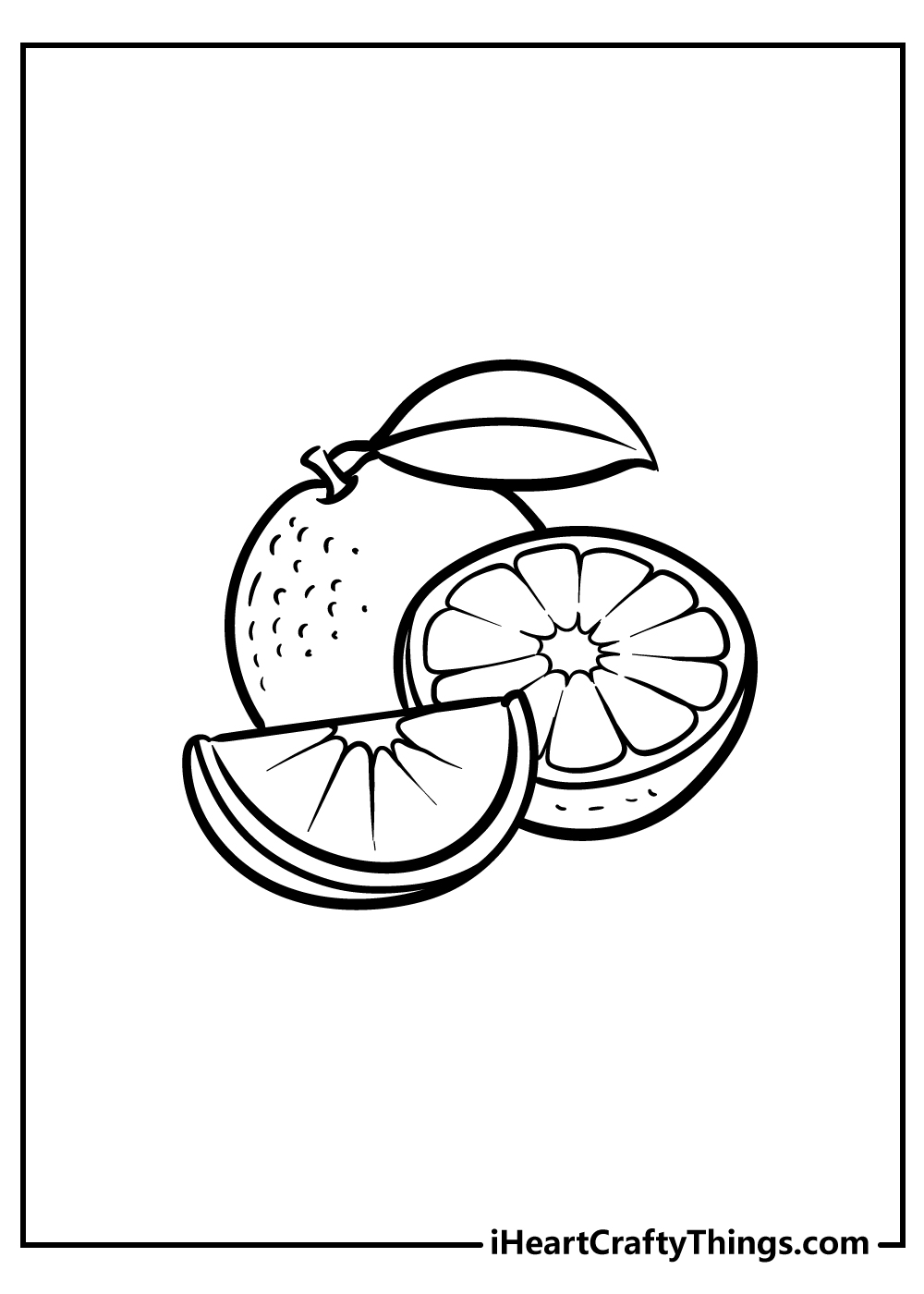 Fruit coloring pages free printables