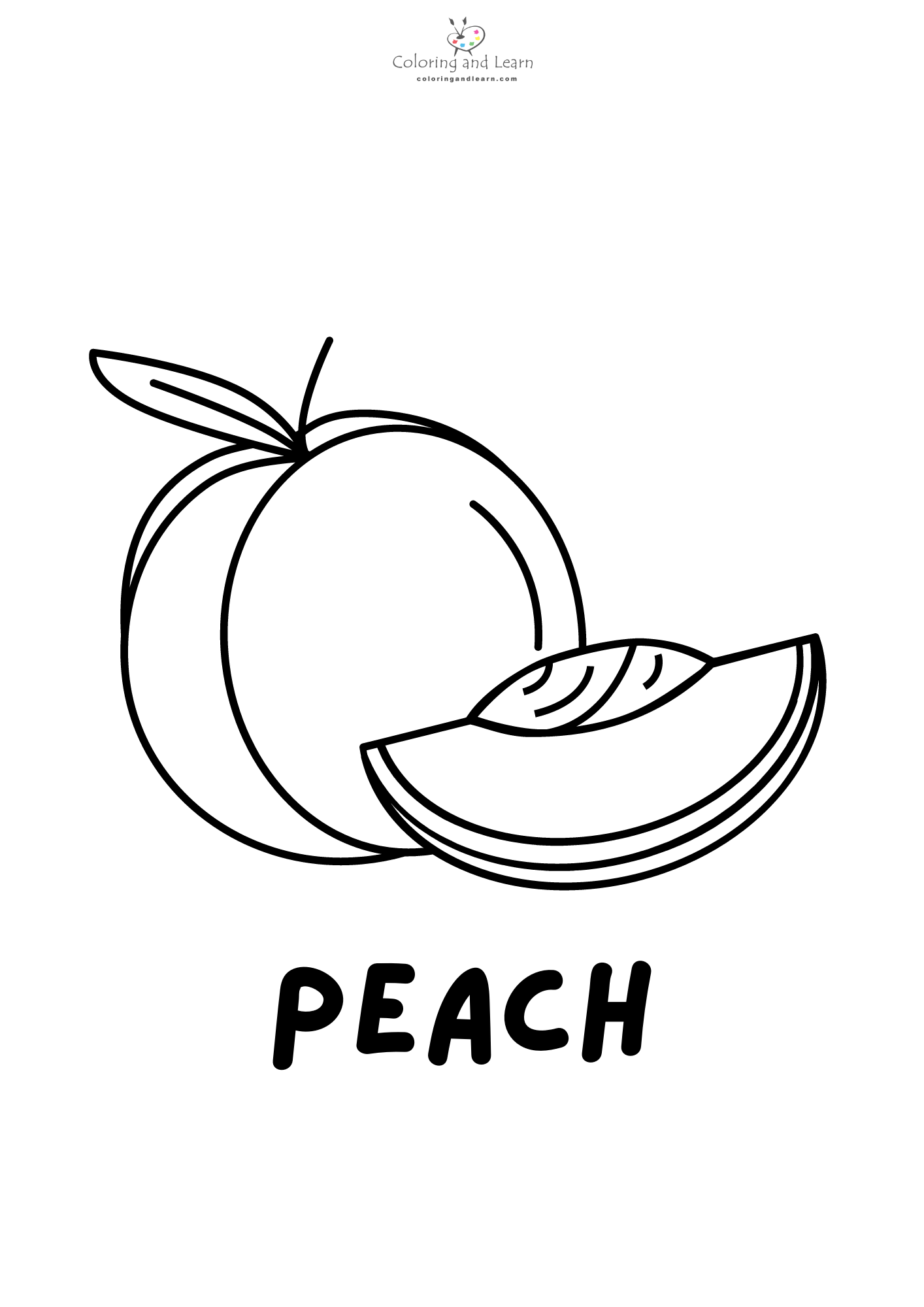 Fruits coloring pages