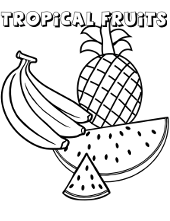 Fruit coloring pages sheets ð