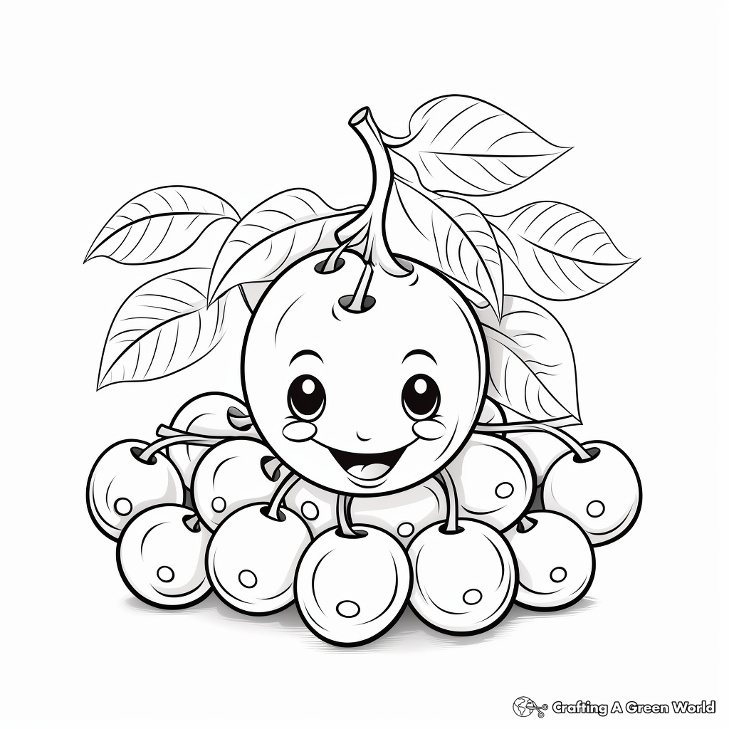 Fruit coloring pages