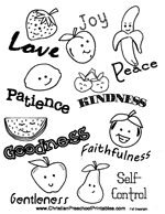 Fruit of the spirit bible printables