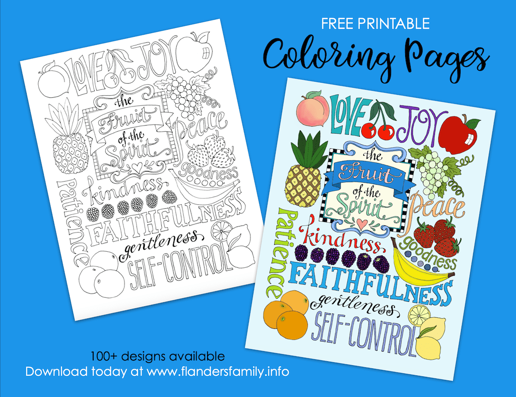 Fruit of the spirit coloring page