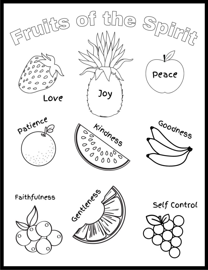 Free fruit of the spirit printables