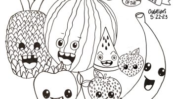 Fruit of the spirit coloring page