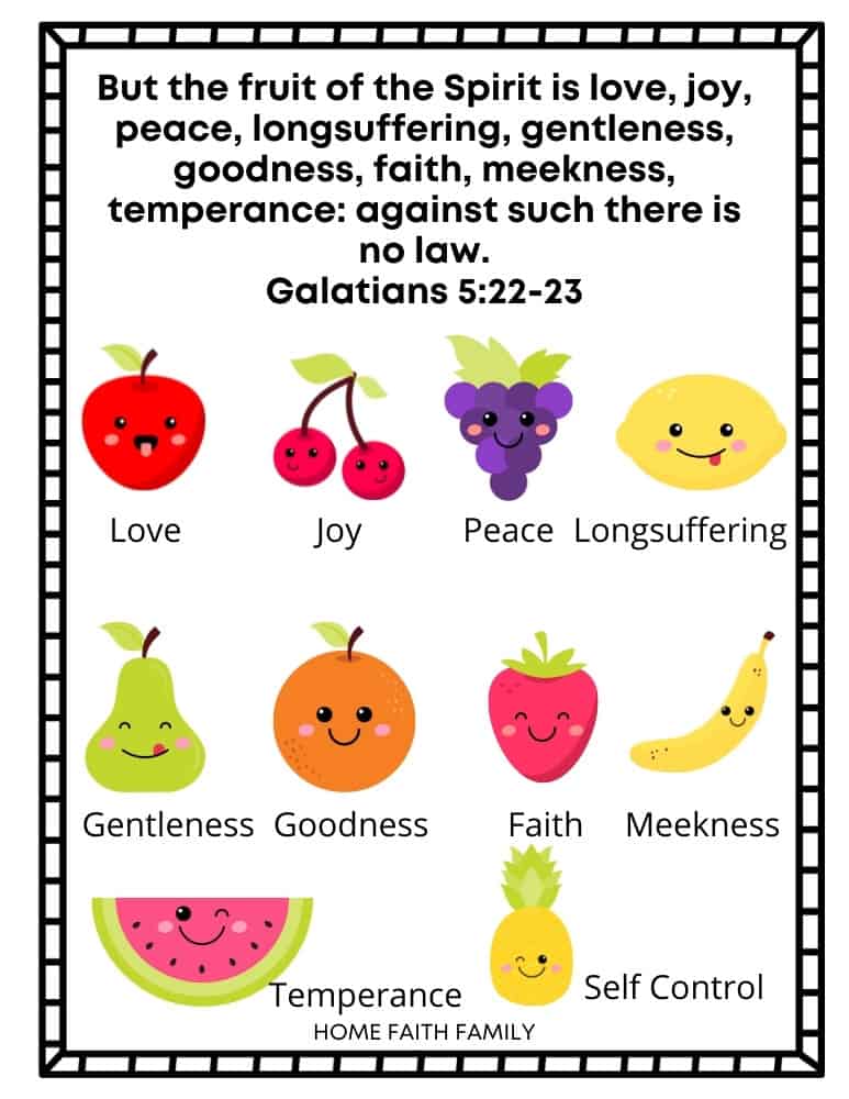 Fruit of the spirit for kids