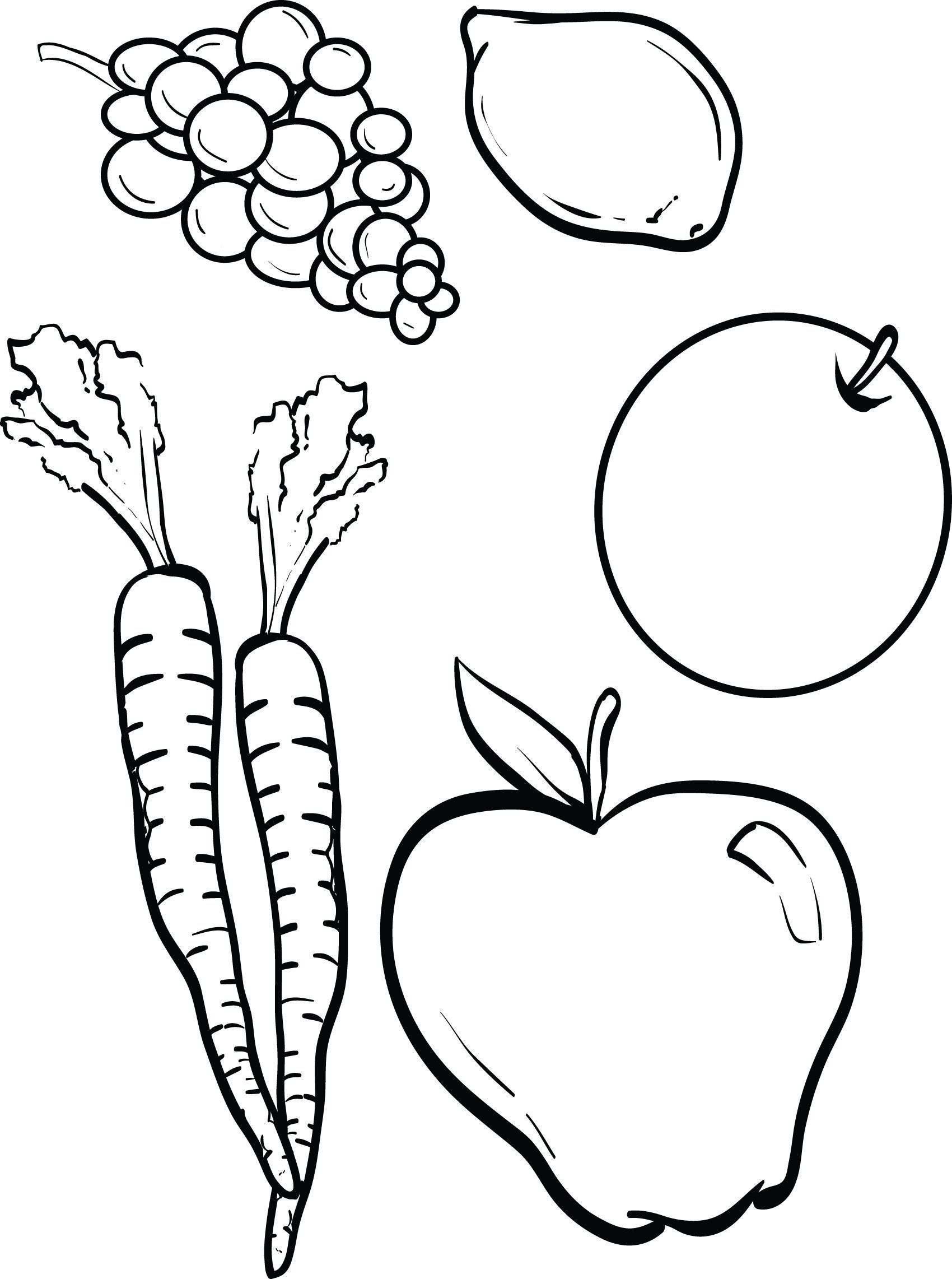 Fruits and vegetables coloring page riscos para patchwork pintura pano de prato dia da alimentaãão