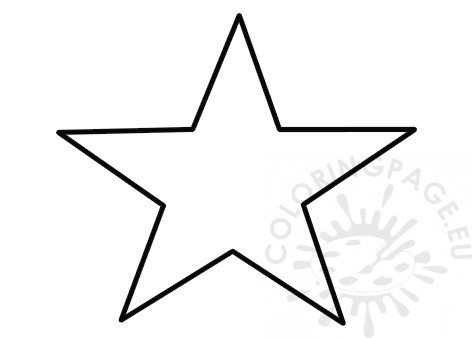 Large star pattern coloring page