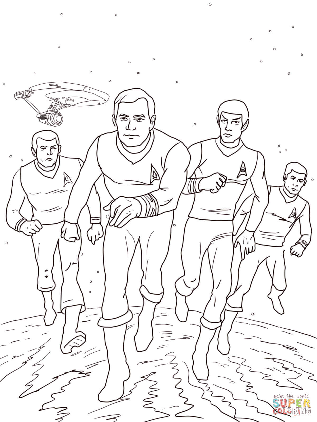 Star trek the animated series coloring page free printable coloring pages