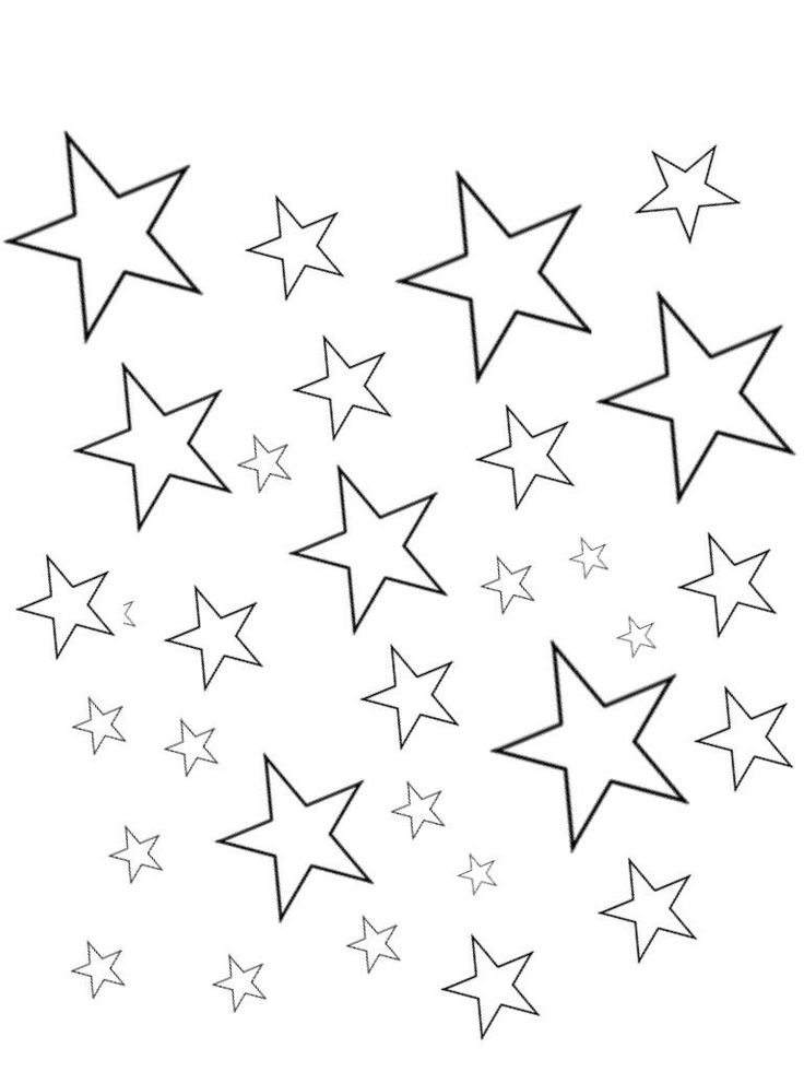 Printable star coloring pages ideas