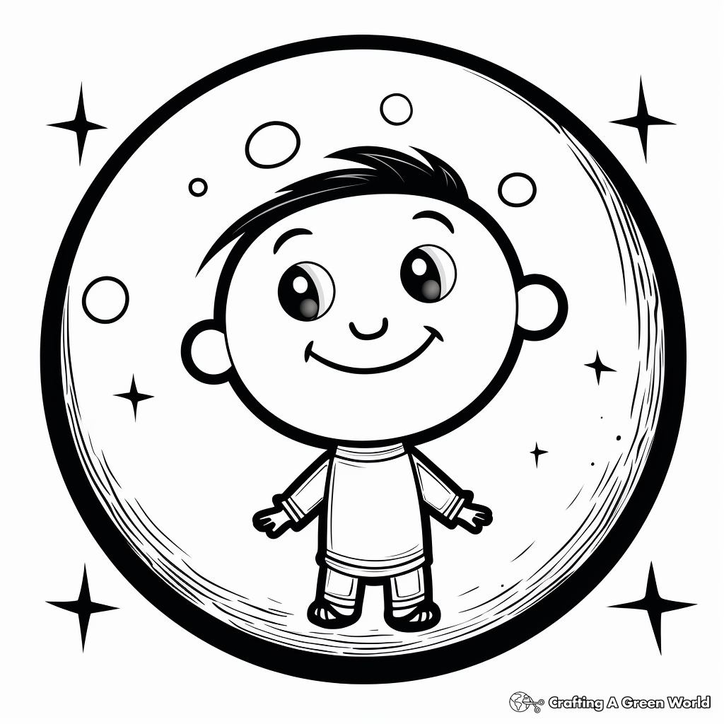 Full moon coloring pages