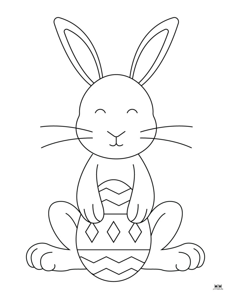 Easter bunny coloring pages