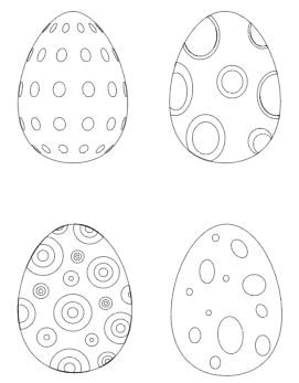 Free printable easter egg templates easter egg coloring pages