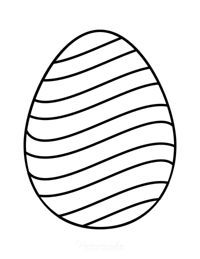 Easter egg coloring pages free printable templates