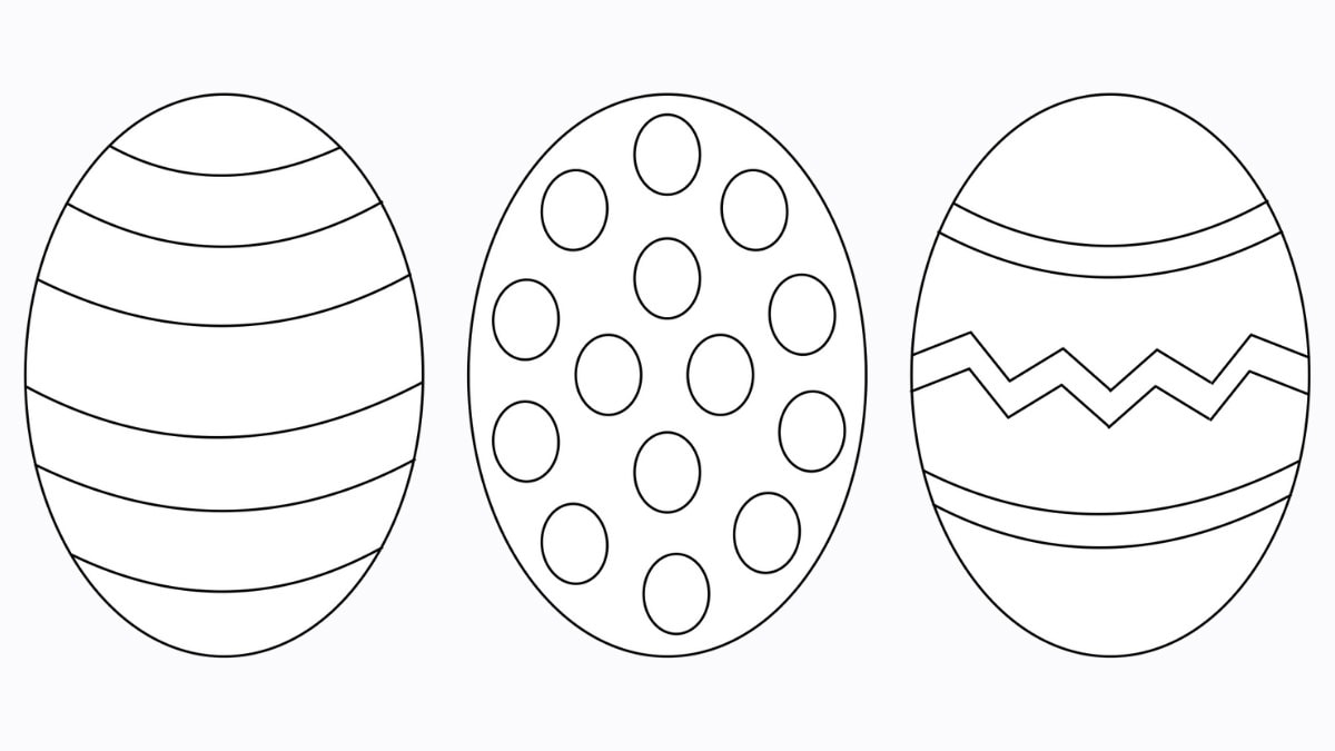 Free easter egg template easy crafts